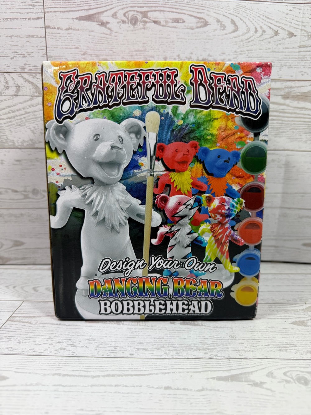 Grateful Dead Dancing Bear Bobblehead Paint Your Own DIY Kit 2021 New In Box
